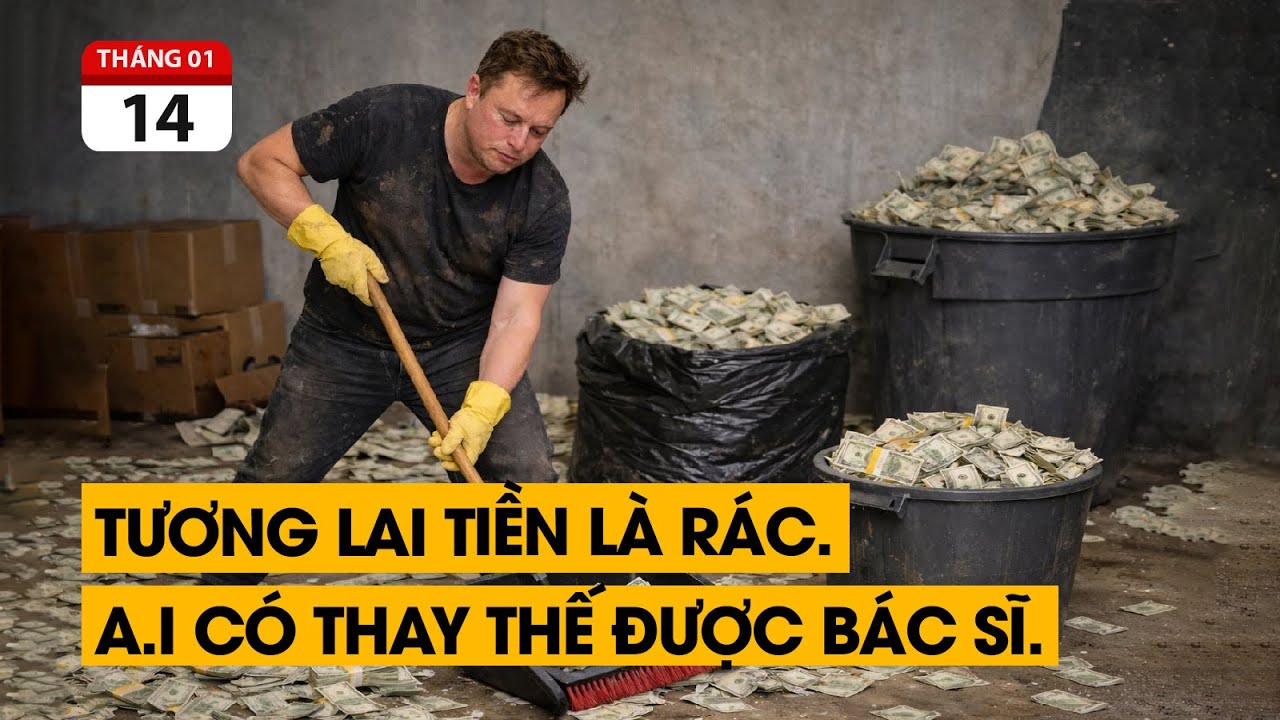 Vàng lên đỉnh. 163 triệu. Elon Musk dự báo, tương lai con người ‘không cần tiền’. Bác sĩ thất nghiệp