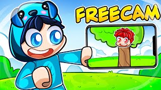 Brookhaven Using FREECAM to CHEAT Hide and Seek