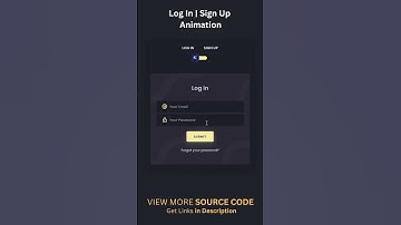 20/100 Html/CSS Animation : Log In | Sign Up  with animation 🔥🔥🔥 #shorts