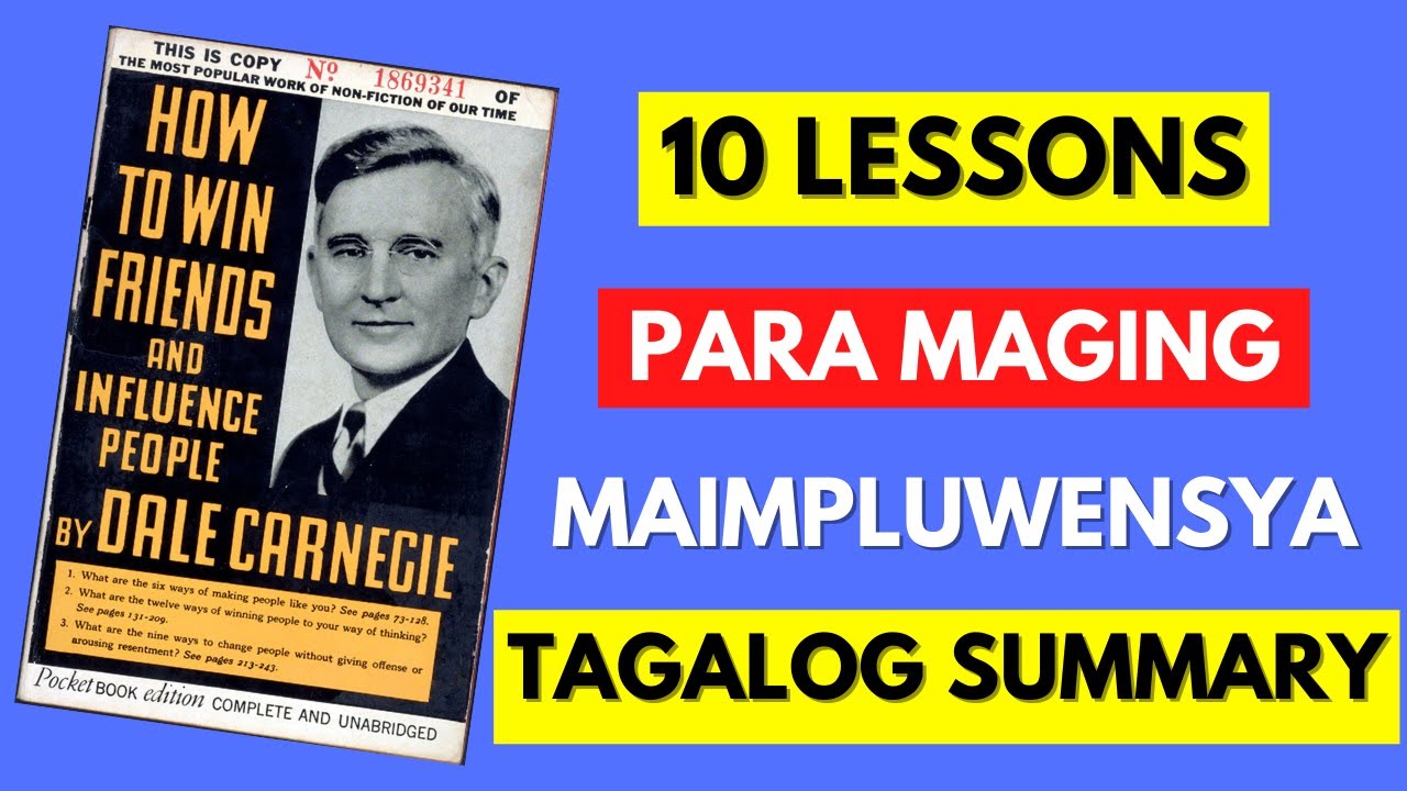 How To Win Friends And Influence People By Dale Carnegie - Animated Book Summary in Tagalog