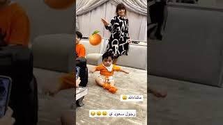 رقص بنت كويتيه  صغيره حلوه على أغنية البرتقاله