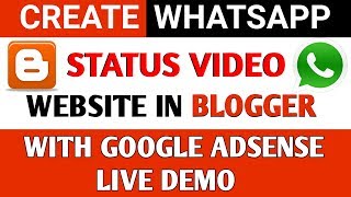 How to create whatsApp status video website in blogger 2019 (Hindi) screenshot 5