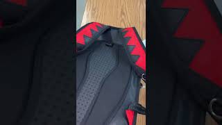 The secret pockets in a Sprayground Clear backpack
