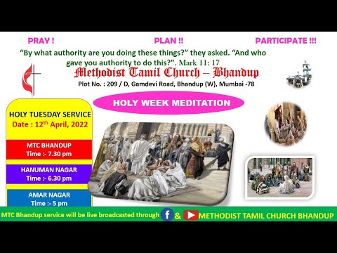 HOLY TUESDAY SERVICE