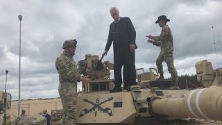 Sen. Angus King returns to the US after NATO summit