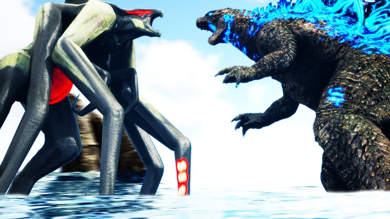 GODZILLA Battles STRONGEST ENEMY KAIJU (46) Ark Modded