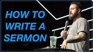 Famous How To Write A Sermon | 3 Tips For Youth Pastors Profile