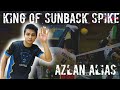Sepak Takraw 🔹AZLAN ALIAS🔹King of Sunback Spike  || HD