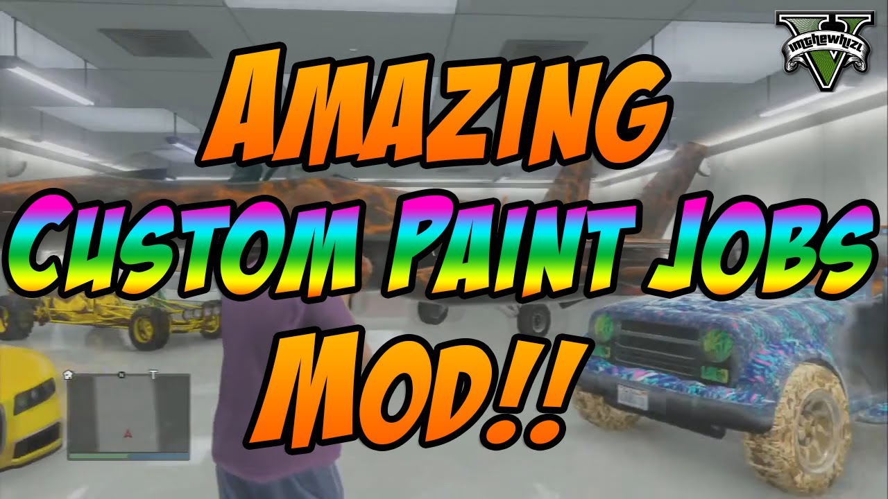 GTA 5 INSANE CUSTOM PAINT JOBS MOD!! (GTA 5 Custom Paint Jobs) YouTube
