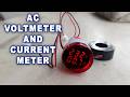 Digital AC Voltmeter Ampere Metre Connection - AC Voltmeter And Current Meter