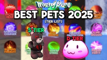 Best Pets in World Zero 2025
