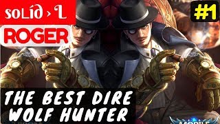 The Best Dire Wolf Hunter [Rank 4 Roger] | soʟíd › L Roger Gameplay and Build #1 Mobile Legends