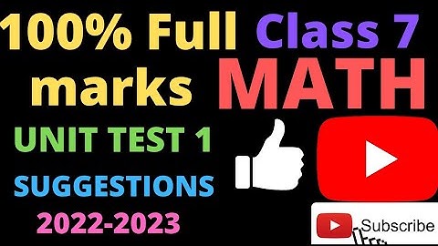 100% Final Exam Suggestions Question paper | Class 7 Icse understanding mathematics M L Aggarwal