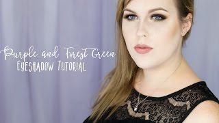 Purple and Forest Green Eyeshadow Tutorial // Rebecca Shores MUA
