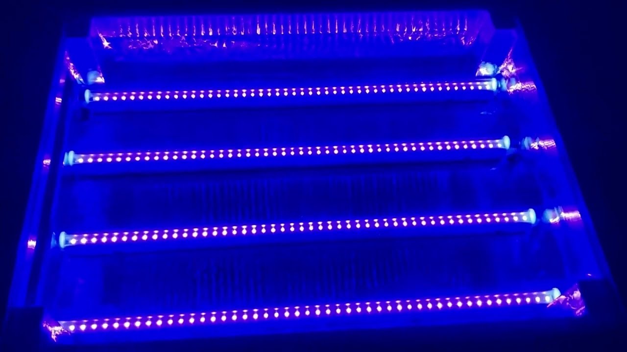 Barrina UV LED Blacklight Bar, 22W 4ft, T5 Integrated Bulb, Black Light Fixture for Blacklight Poste