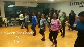 LDFF Class -  Between The Sheets Line Dance Clip