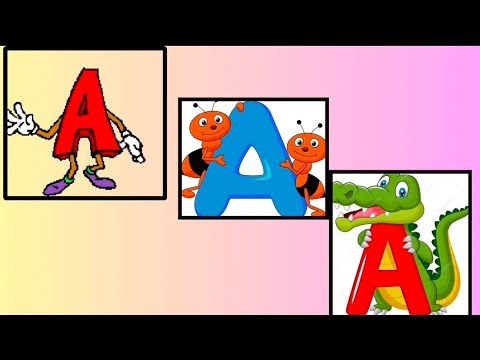 Learn Alphabets with A to N Part 1|Nursery Alphabets| ABCD Alphabets ...