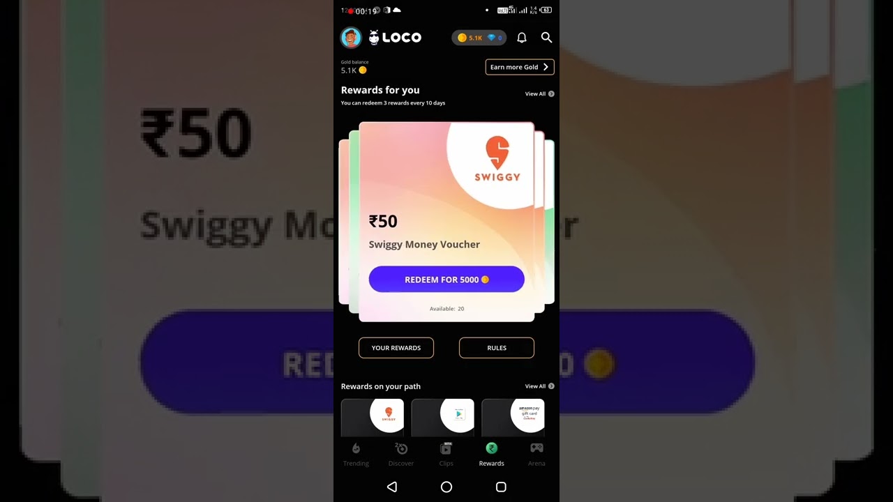 How To Redeem Loco Rewards | Loco Amazon Gift 100 Fast Redeem | Loco New Update