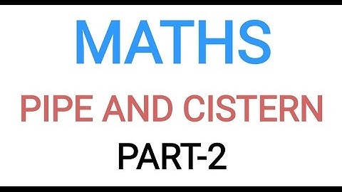 SSC CGL MATHS : PIPE AND CISTERN RAKESH YADAV SIR NOTES PART-2 TAUGHT BY RKM USING TIME AND WORK.