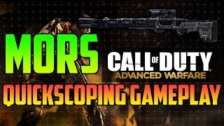 Advanced Warfare MORS Quickscoping and Sniping Gameplay with Bots Call of Duty