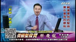 20191021 1600 蔡慶龍 價值型投資