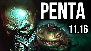 URGOT vs TAHM KENCH (TOP) | Penta, Legendary, 400+ games | NA Diamond | v11.16