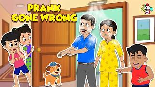 Prank Gone Wrong  April Fool Challenge  Animated Stories  English Cartoon  Puntoon Kids