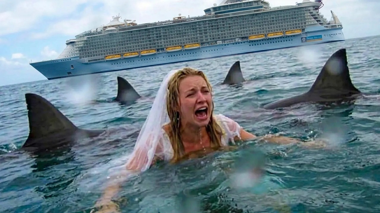 Bride FALLS Off Cruiseship Into Shark Infested Waters!