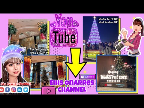 🎄CHRISTMAS WALKING TOUR || CENTRAL PLAZA Wan Chai ➡️WINTER FEST2022 West Kowloon HK #2022christmas