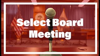 Select Board Meeting - January 12th, 2026