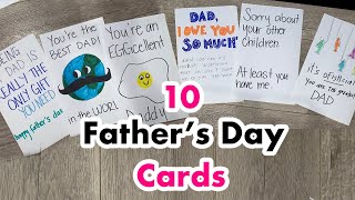 Funny Father's Day Cards // DIY Father's Day Cards