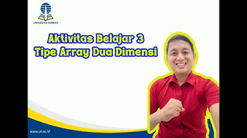 Aktivitas Belajar 3 Tipe Array 2 Dimensi