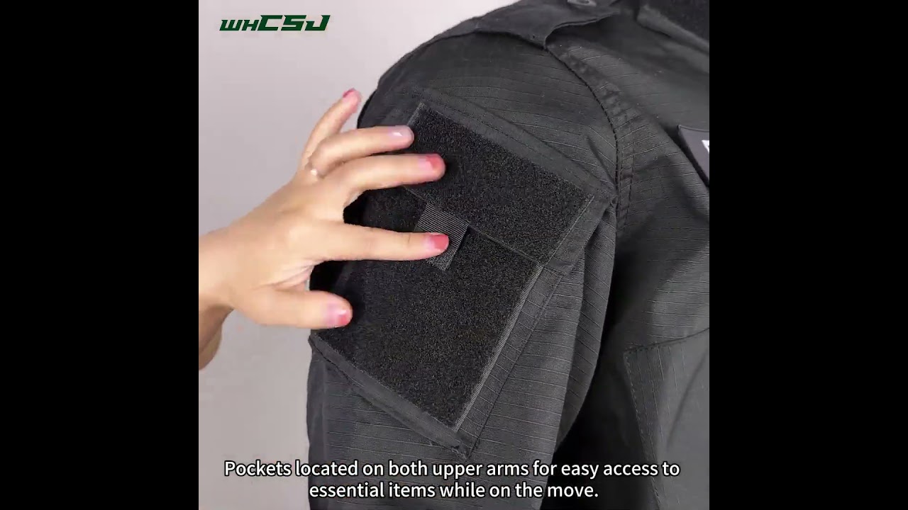 WHCSJ Black ACU Uniform | Professional SWAT & Law Enforcement Tactical Gear