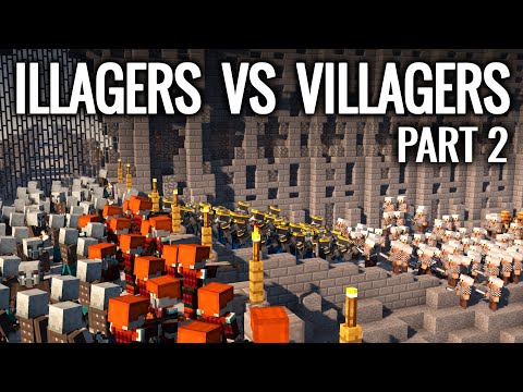Minecraft - ILLAGERS VS VILLAGERS | Part 2 thumbnail