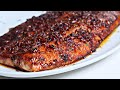 Quick and Easy Honey Garlic Baked Salmon.