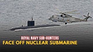 The UK Merlin Mk2 Hunting Nuclear Submarine