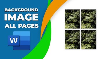 How to add background image in word to all pages