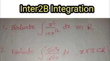 #intermediate 2B maths||Integration ||Important examples ||2marks problems