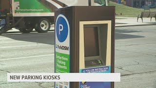 New parking kiosks installed in downtown Des Moines