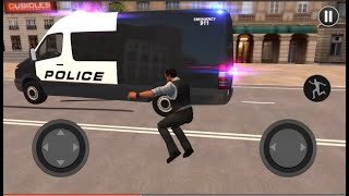 American Police Van Driving #34 Polis arabası oyunu araba oyunu izle gerçek polis aba minibüs oyunu screenshot 4