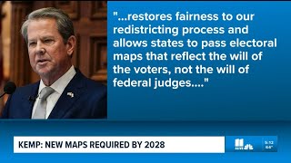 Gov. Kemp: New electoral maps before the 2028 election cycle