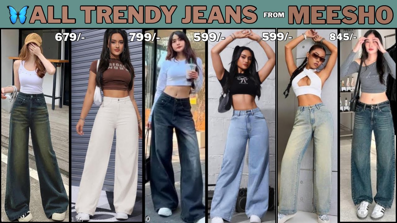 🦋Meesho Jeans Haul | Meesho Jeans Review | Trendy Jeans 2025 