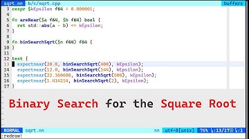Calculate Square Root Using Binary Search