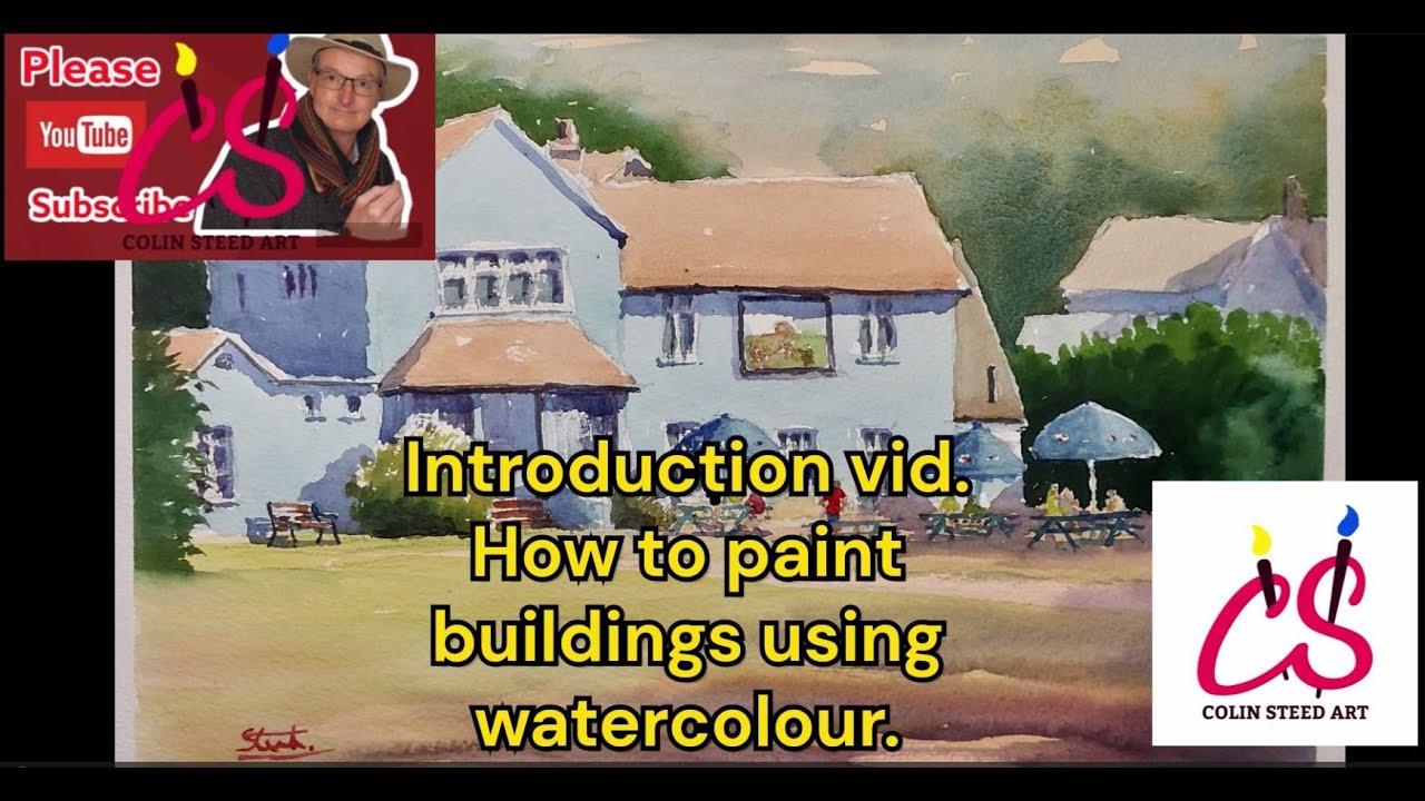 Watercolour Tutorial Building Colinsteedart. Watercolour tutorial & demonstration. Painting building ...