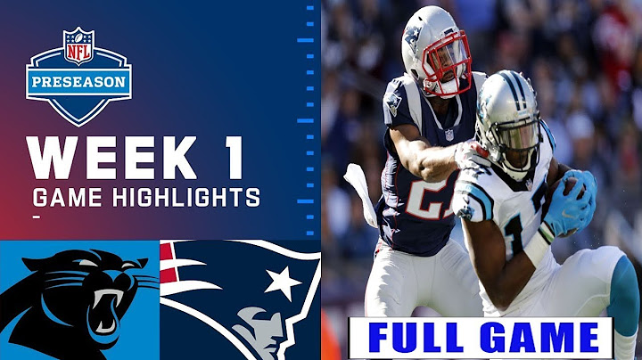 Carolina Panthers vs New England Patriots FULL GAME WEEK 1| NFL PreSeason 2024 |NFL Highlights Today