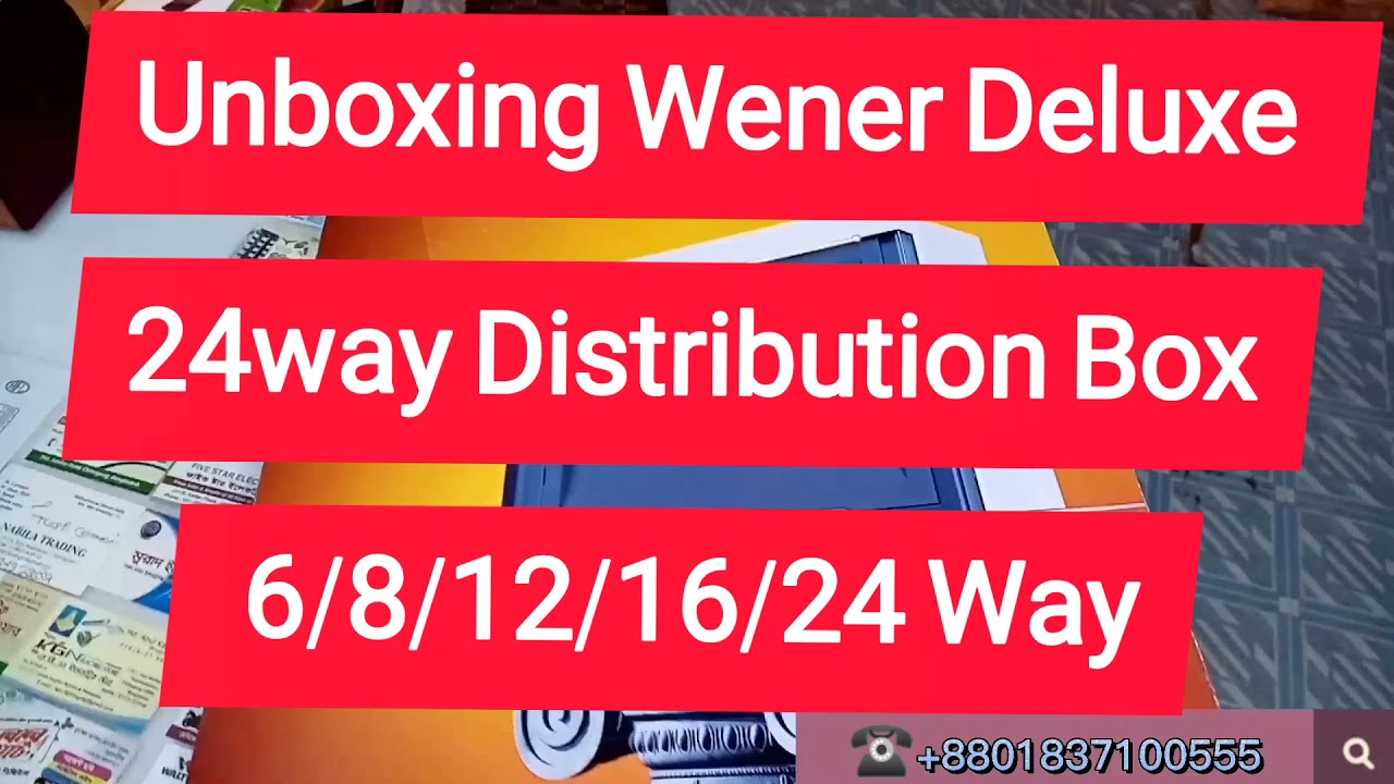 Wener Deluxe Distribution Box 24 Way Unboxing YouTube