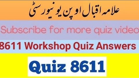 8611 solved quiz part 1