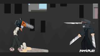 chainsaw man vs katana man dc2