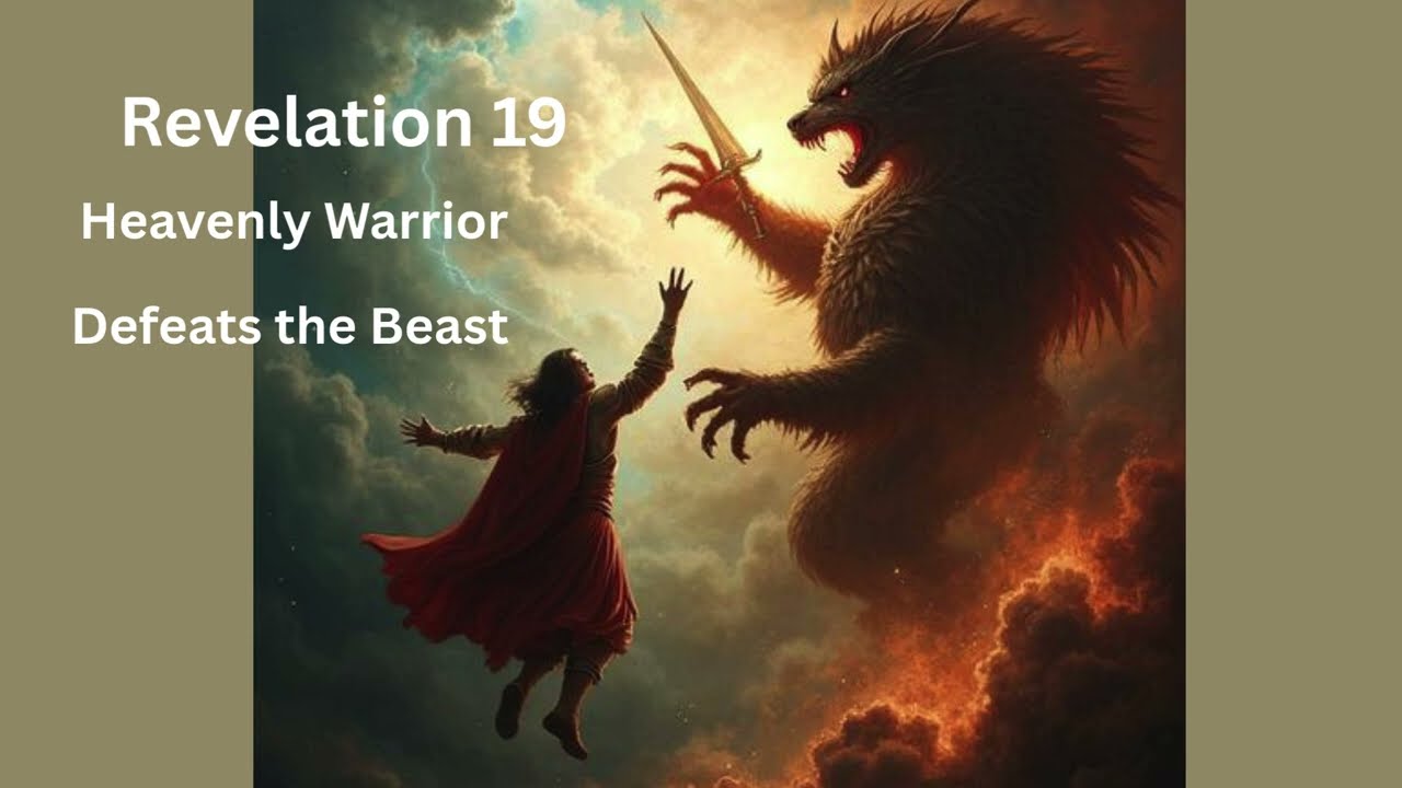Revelation 19 Heavenly Warrior Defeats the Beast.