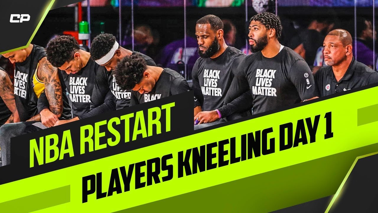 NBA Players Kneel During First National Anthem In NBA Restart YouTube